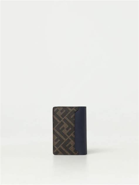 fendi wallet mens blue|farfetch fendi wallets men.